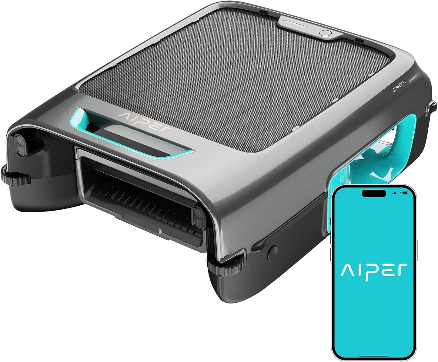 AIPER EcoSurfer S2 UV-resistant housing saltwater pool compatibility