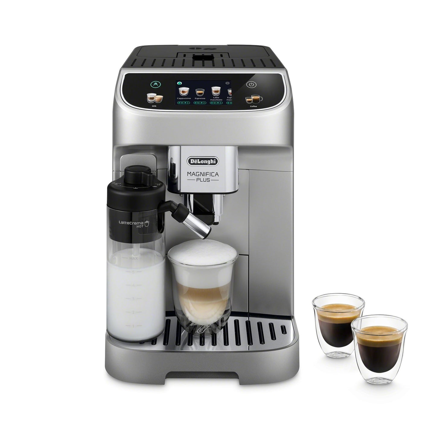 De'Longhi Magnifica Evo Automatic Espresso Machine, Milk Frother, Silver | #1 Worldwide Espresso Machine Maker, 7 One-Touch Recipes, Frother, Built-In Grinder, Craft Personalized Signature Drink