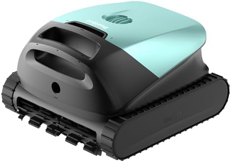 Beatbot Sora 10 robotic pool cleaner in mint color on pool surface