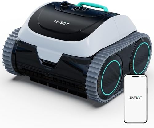 WYBOT C1 wave white color variant robotic pool vacuum