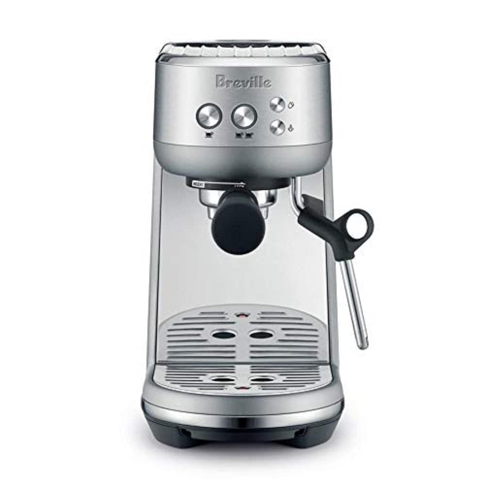 Breville BES450BSS Bambino Espresso Machine, Brushed Stainless Steel | Make café-quality espresso, lattes and cappuccinos at home with this compact, manual coffee maker | Beginner-friendly