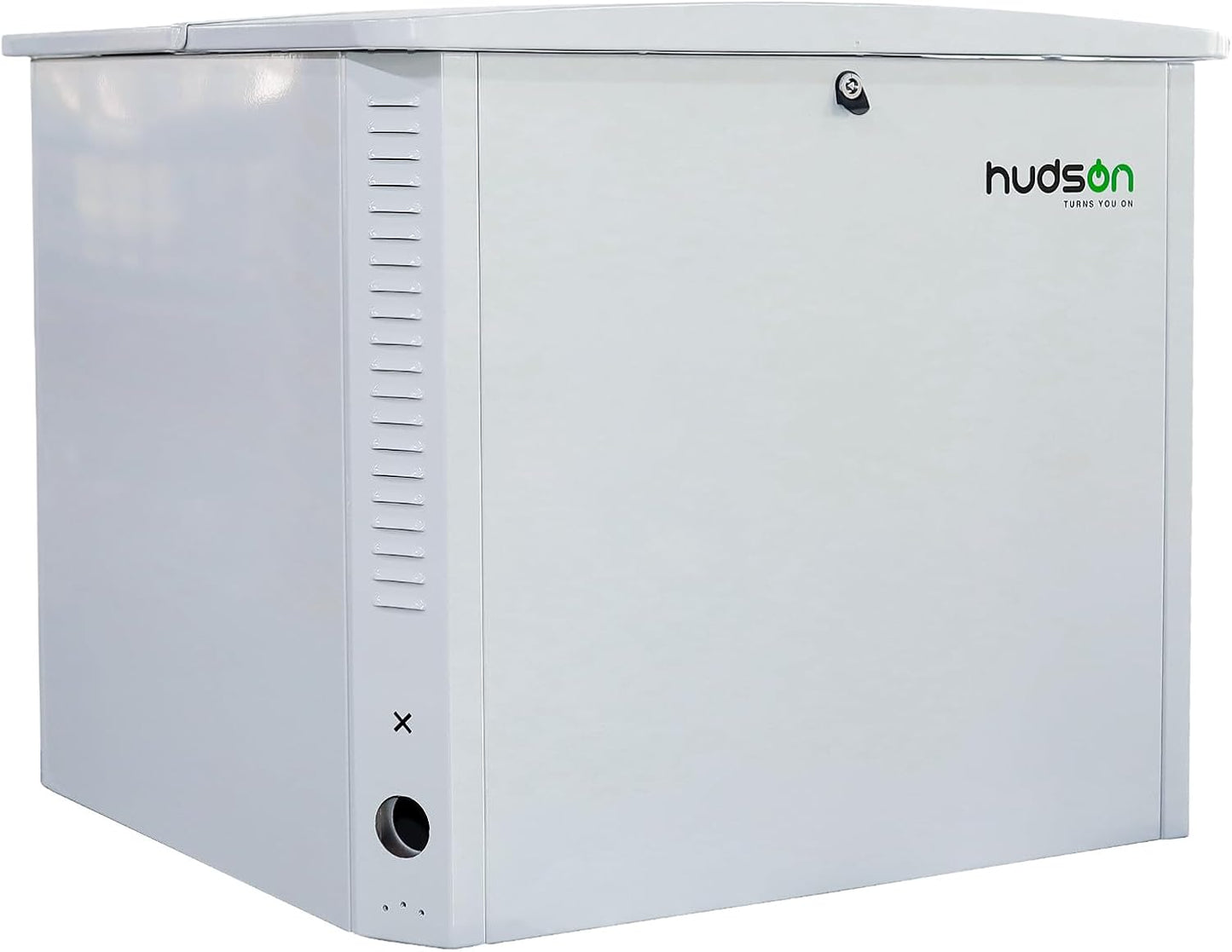 Generator Box, Hudson SD Aluminum Generator Quiet Box Interior Space: 39.4”x32”x31.7”, Air-Cooled Generator Cover with Powerful Fan, for Most Heavy Duty and Portable Generators, White