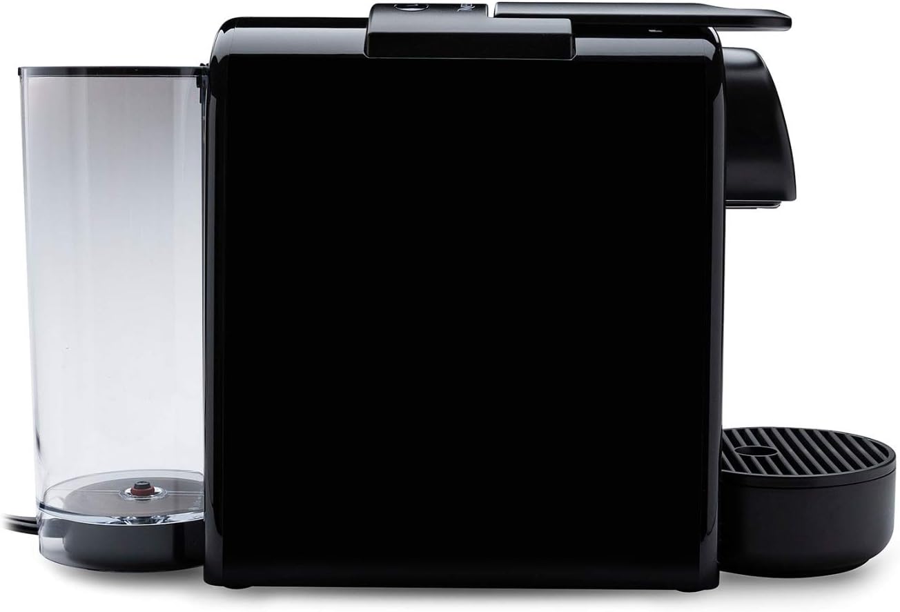 Nespresso Essenza Mini Coffee and Espresso Machine by De'Longhi, 1150 watts, 110ml, Black | Piano black compact espresso machine with 19 bar pressure, 25 second heat-up and 2 programmable cup sizes: Espresso, Lungo.