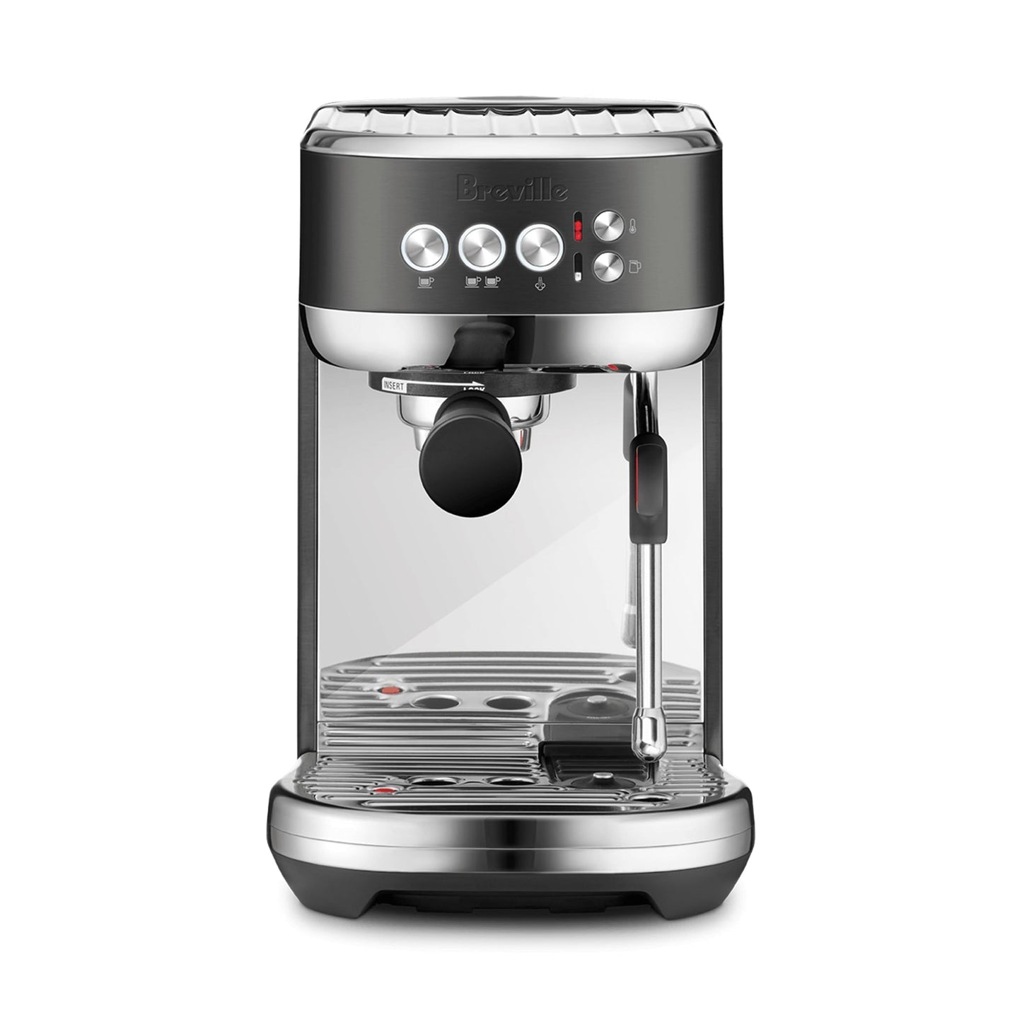 Breville BES500BSS Bambino Plus Espresso Machine, Brushed Stainless Steel | Make café-quality espresso, lattes and cappuccinos at home with this compact, semi-automatic coffee maker for home baristas