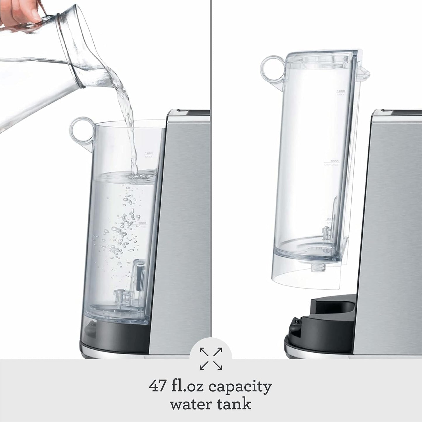 Breville BES450BSS Bambino Espresso Machine, Brushed Stainless Steel | Make café-quality espresso, lattes and cappuccinos at home with this compact, manual coffee maker | Beginner-friendly