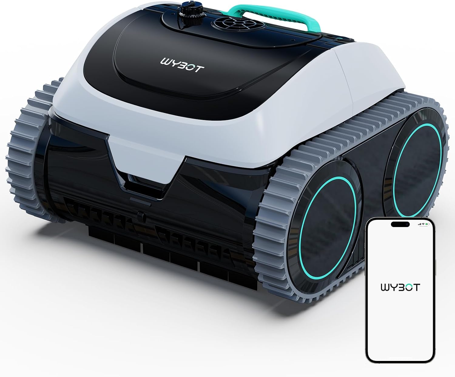 WYBOT C1 pool vacuum systematic coverage pattern with minimal overlap