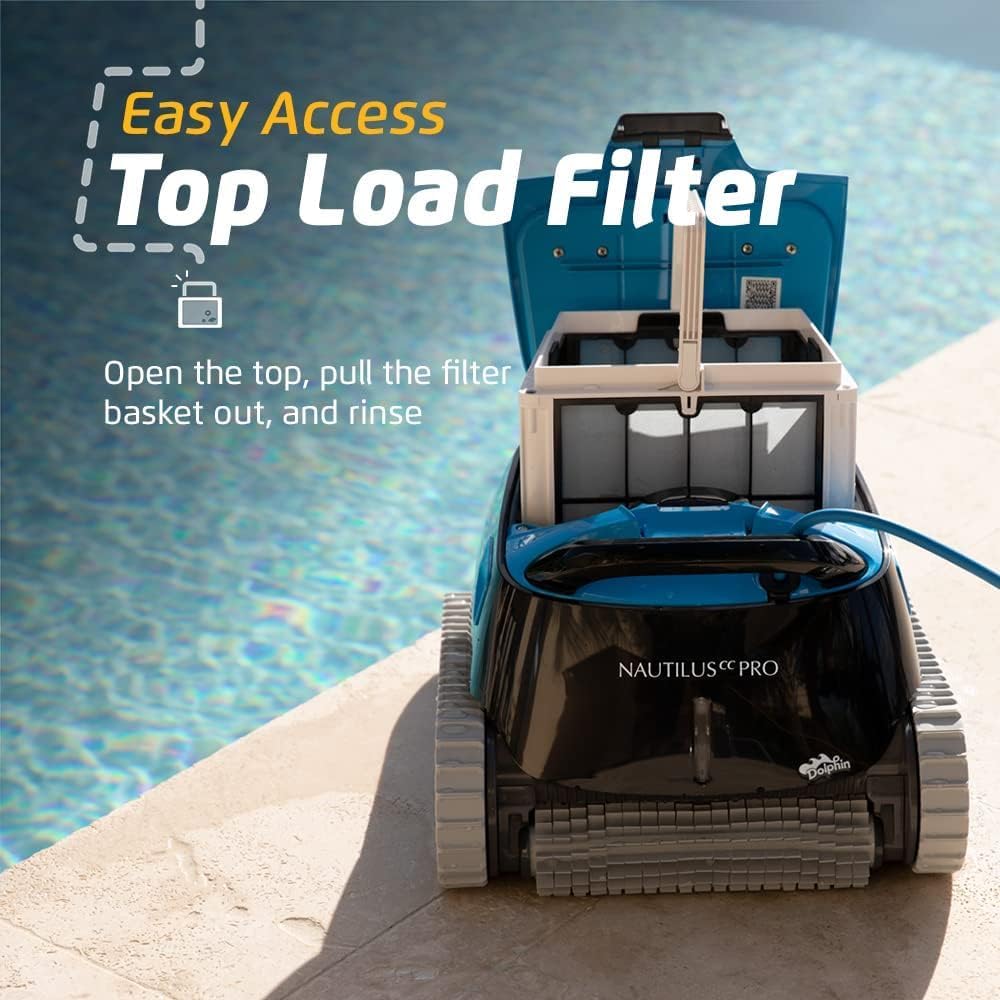 Dolphin Nautilus CC Pro Wi-Fi cleaning concrete tile vinyl fiberglass pool