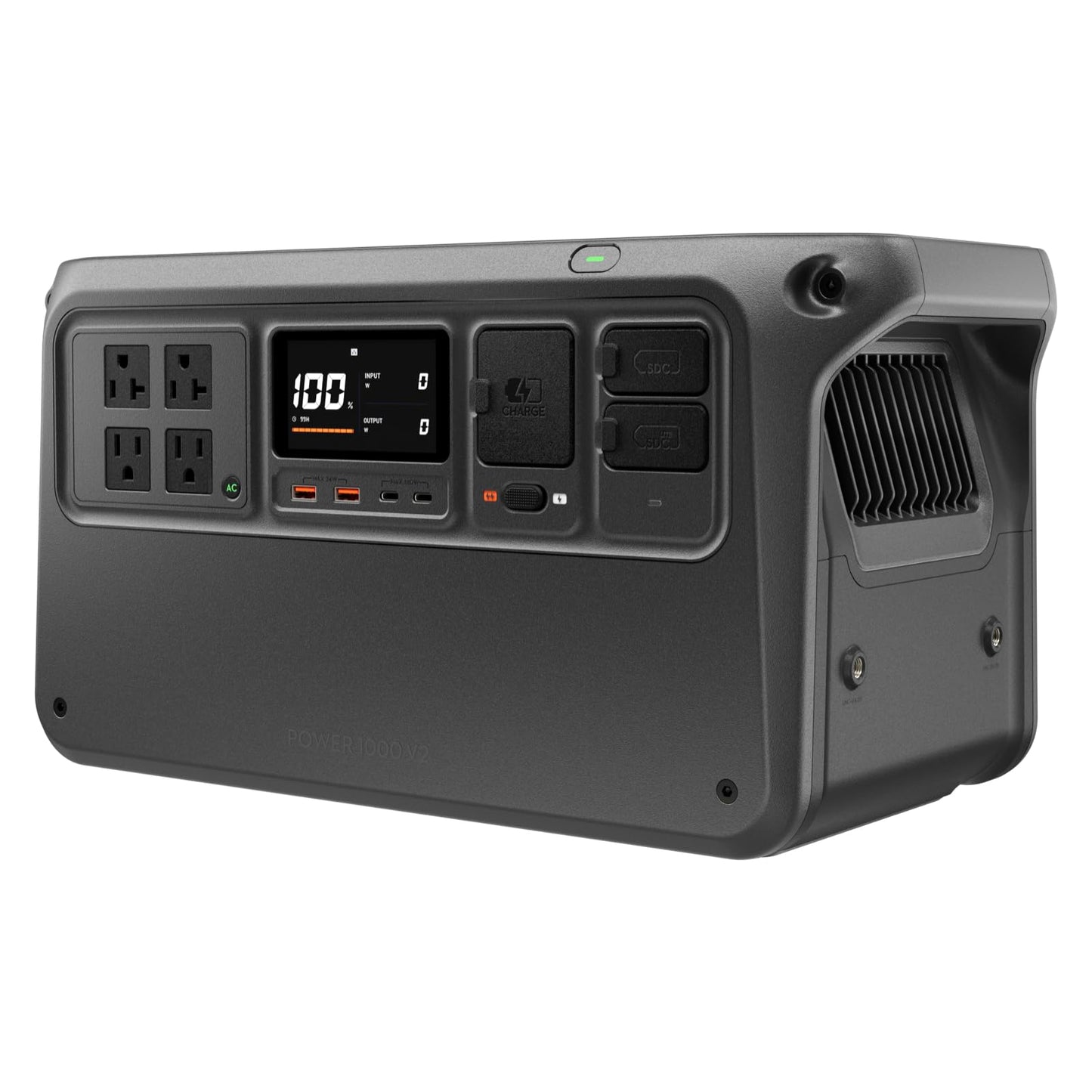 DJI Power 1000 Portable Power Station, 1024Wh LiFePO4 Battery, 2200W (Peak 2600W) AC/140W USB-C Output, 23db Ultra-Silent, Solar Generator For Home Backup, Camping (Solar Panel Optional)