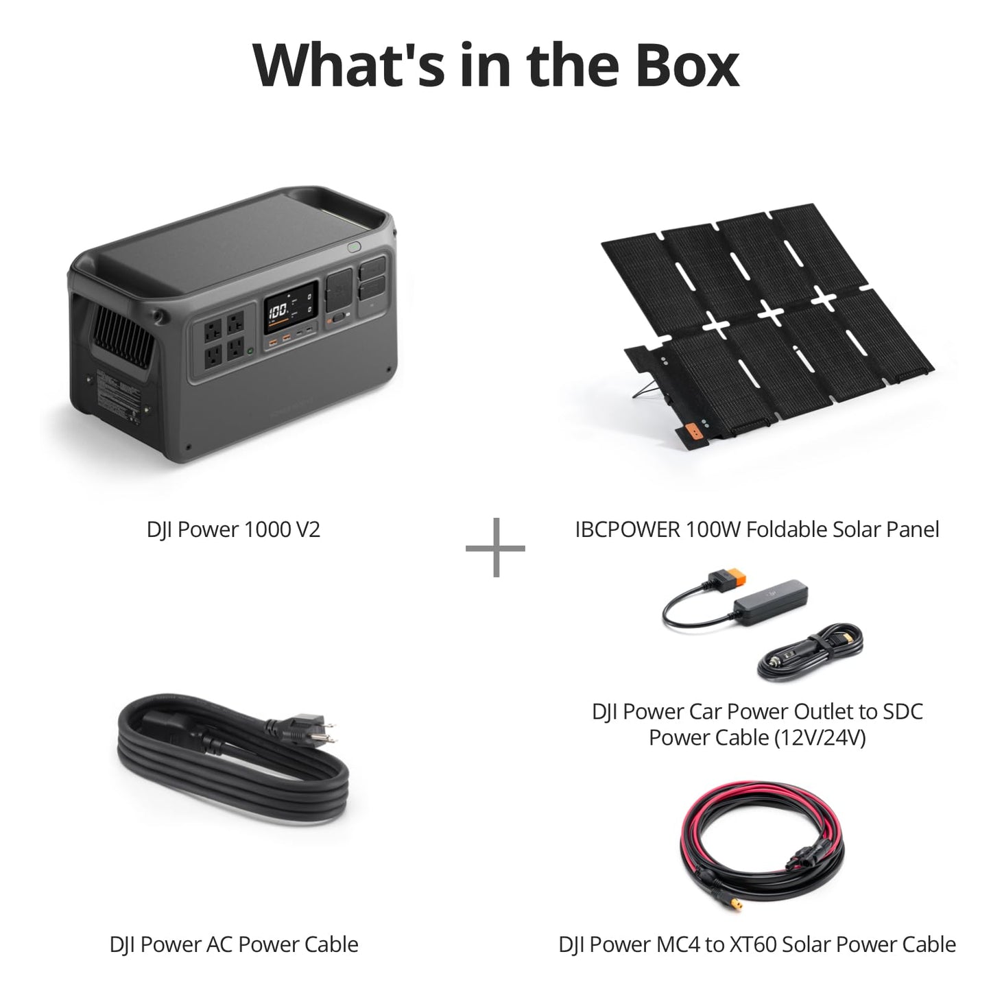 DJI Power 1000 Portable Power Station, 1024Wh LiFePO4 Battery, 2200W (Peak 2600W) AC/140W USB-C Output, 23db Ultra-Silent, Solar Generator For Home Backup, Camping (Solar Panel Optional)