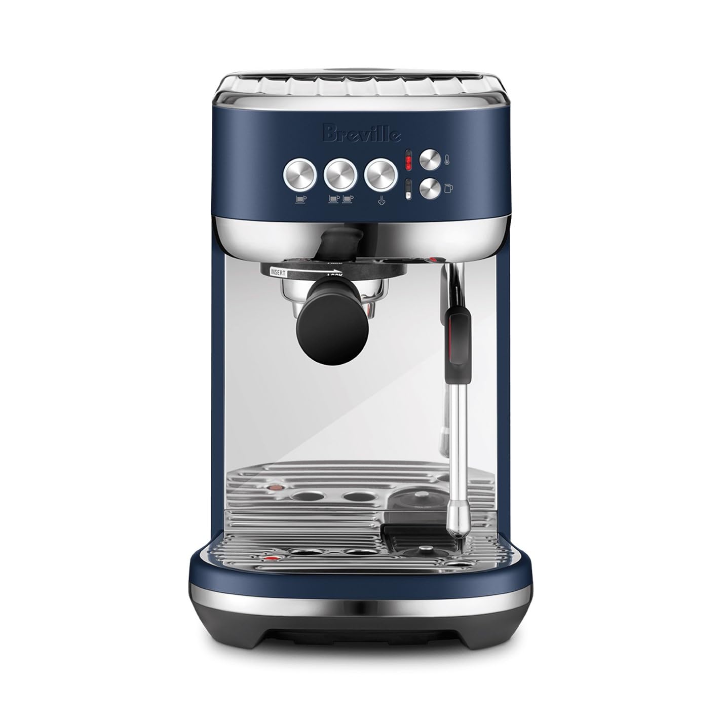 Breville BES500BSS Bambino Plus Espresso Machine, Brushed Stainless Steel | Make café-quality espresso, lattes and cappuccinos at home with this compact, semi-automatic coffee maker for home baristas