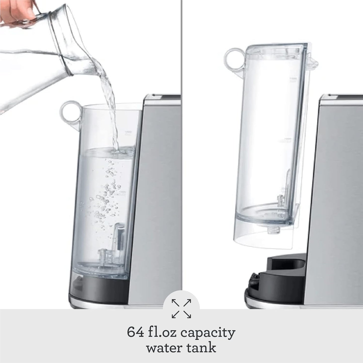 Breville BES500BSS Bambino Plus Espresso Machine, Brushed Stainless Steel | Make café-quality espresso, lattes and cappuccinos at home with this compact, semi-automatic coffee maker for home baristas