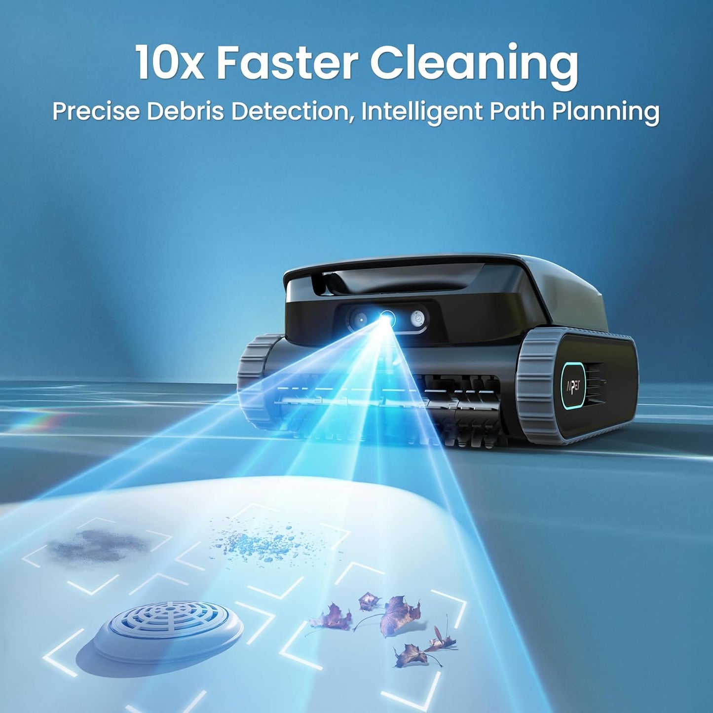 AIPER Scuba V3 VisionPath AI navigation system mapping pool layout