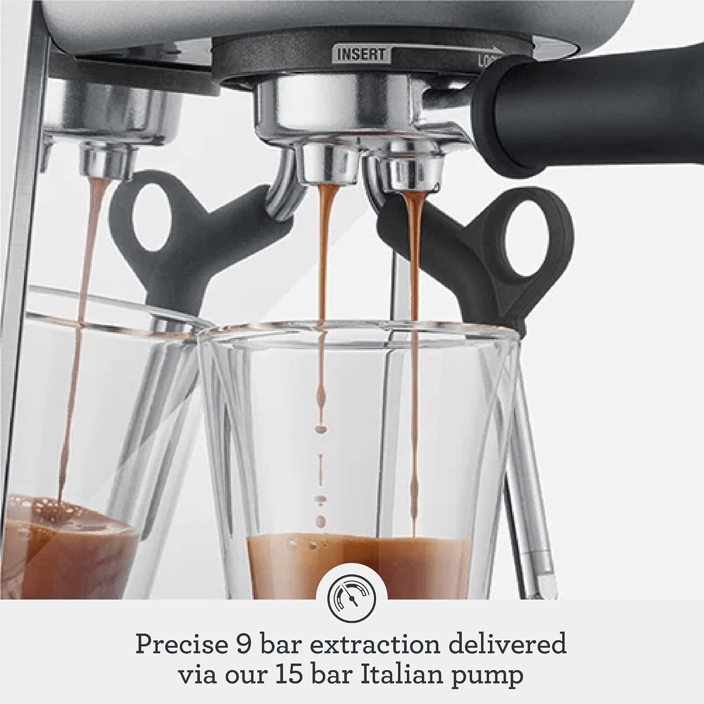 Breville BES500BSS Bambino Plus Espresso Machine, Brushed Stainless Steel | Make café-quality espresso, lattes and cappuccinos at home with this compact, semi-automatic coffee maker for home baristas