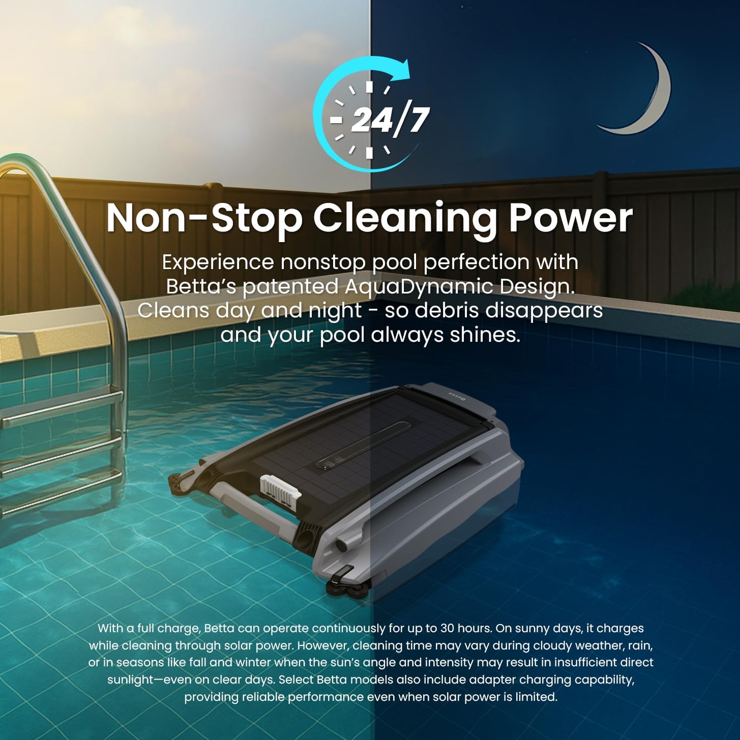 Betta SE Plus pool skimmer 200-micron fine mesh debris basket removal