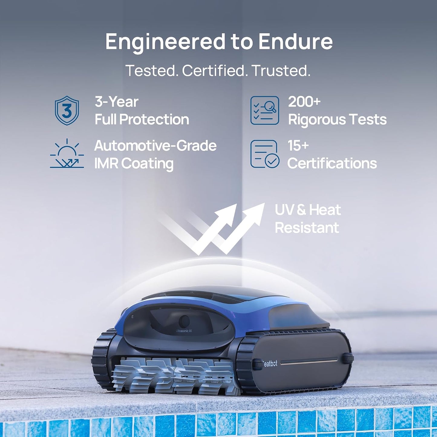 Beatbot AquaSense 2 10000mAh battery 4 hour floor cleaning runtime