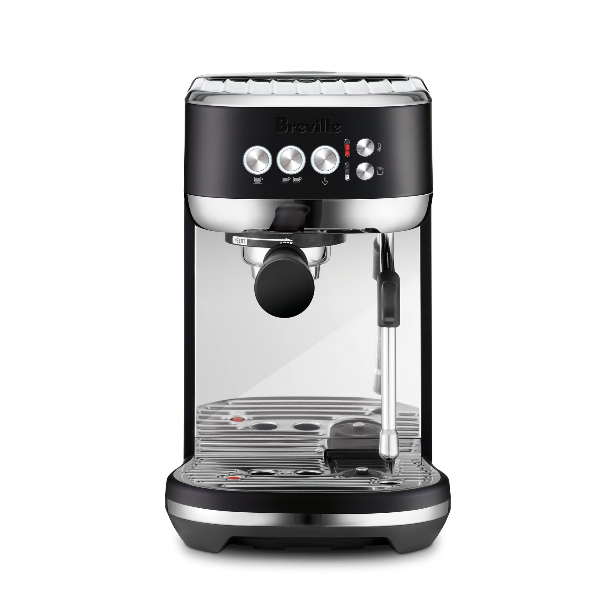 Breville BES500BSS Bambino Plus Espresso Machine, Brushed Stainless Steel | Make café-quality espresso, lattes and cappuccinos at home with this compact, semi-automatic coffee maker for home baristas