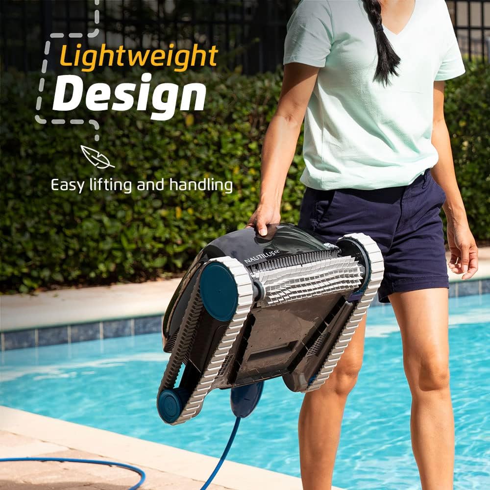 Dolphin Nautilus CC cable swivel design for tangle-free 2-hour cycle