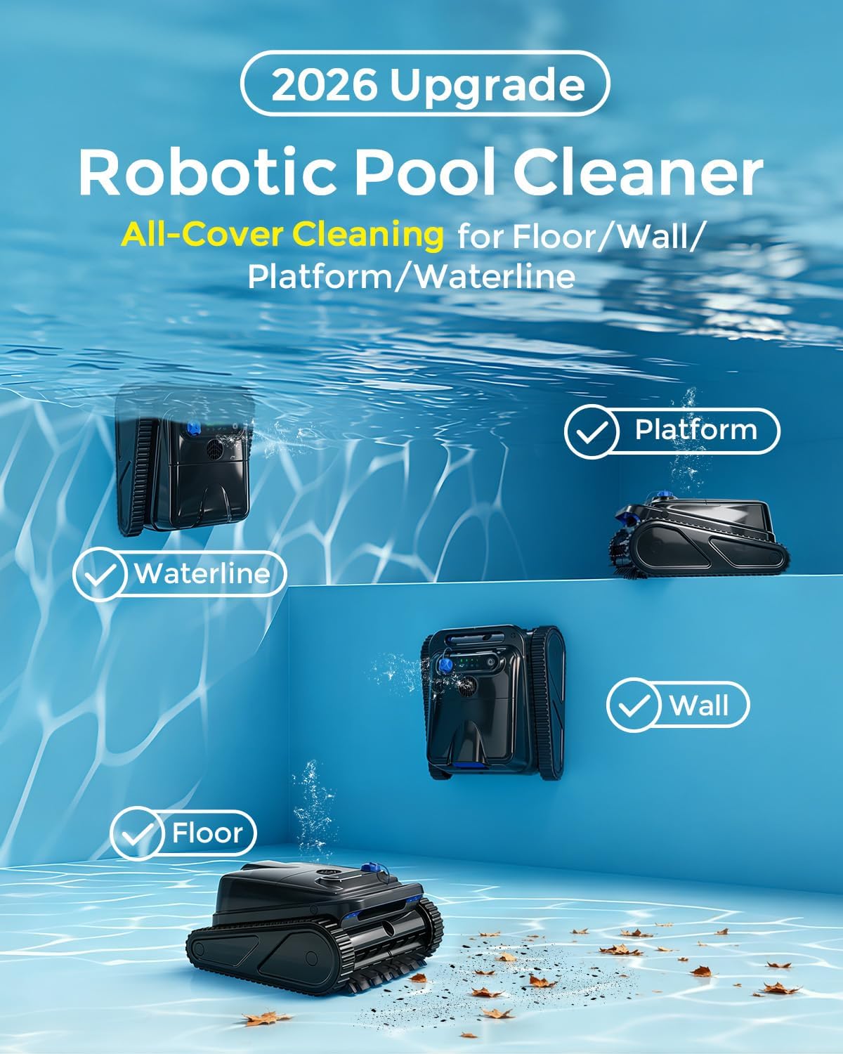 OUCAXIA 2026 pool vacuum 4L top-load filter basket removal demonstration