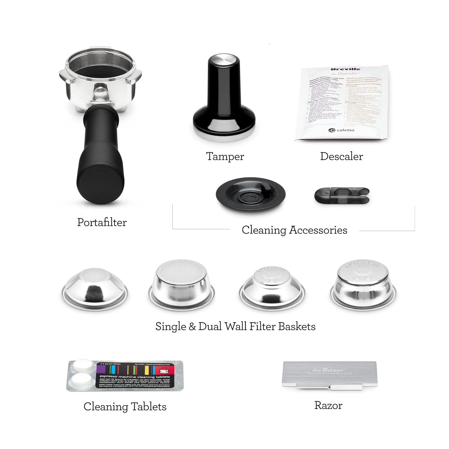 Breville BES500BSS Bambino Plus Espresso Machine, Brushed Stainless Steel | Make café-quality espresso, lattes and cappuccinos at home with this compact, semi-automatic coffee maker for home baristas