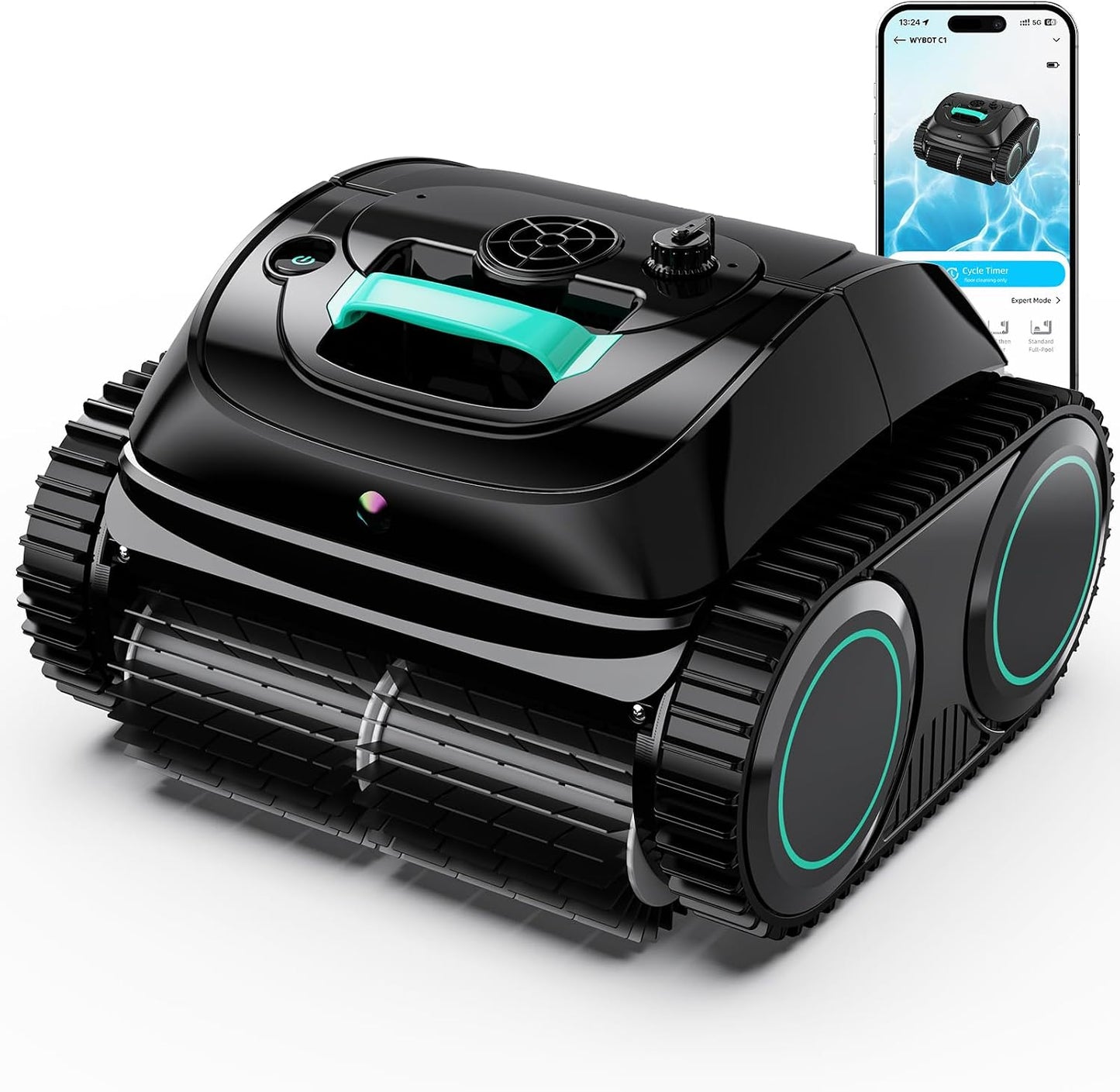 WYBOT C1 pool robot max 9.86 ft depth inground pool compatibility