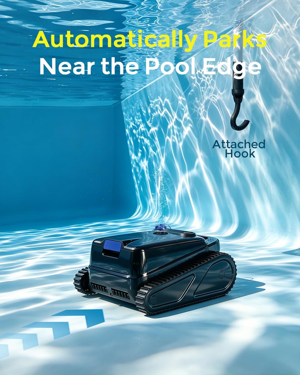 OUCAXIA robotic pool vacuum 5100mAh battery and charging specifications