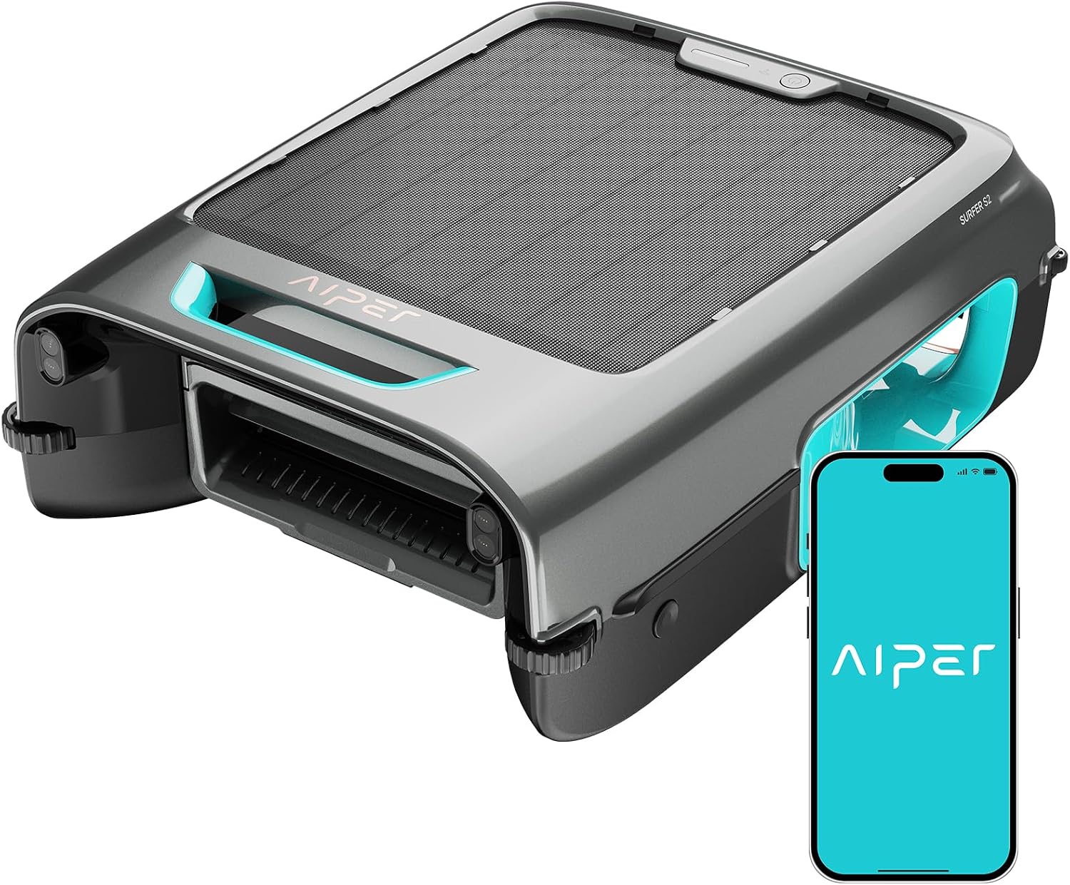 AIPER EcoSurfer S2 UV-resistant housing saltwater pool compatibility