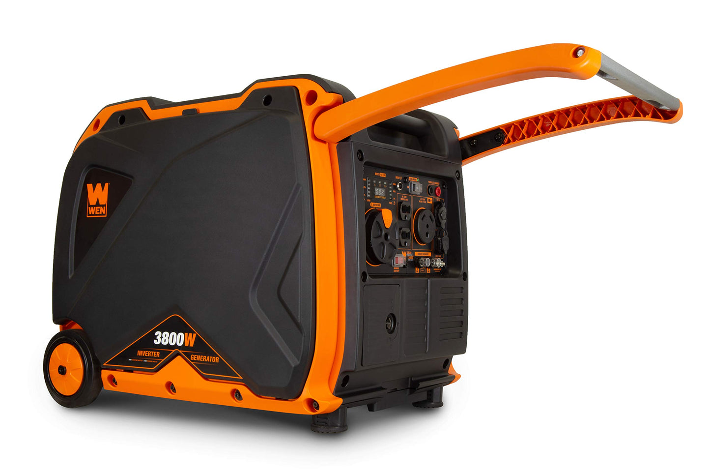 WEN 6800-Watt Dual Fuel RV-Ready Electric Start Portable Inverter Generator with Fuel Shut Off and CO Watchdog for Electric Vehicle Backup (DF680iX)