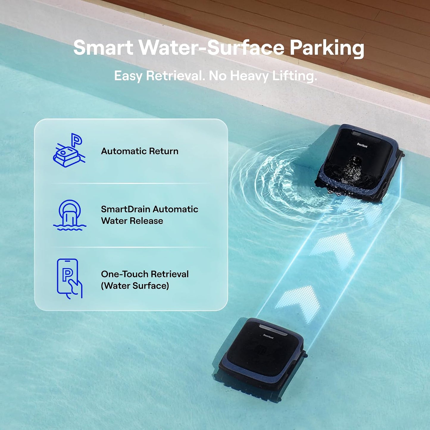 Beatbot Sora 70 cleaning shallow tanning ledge 8 inch minimum depth