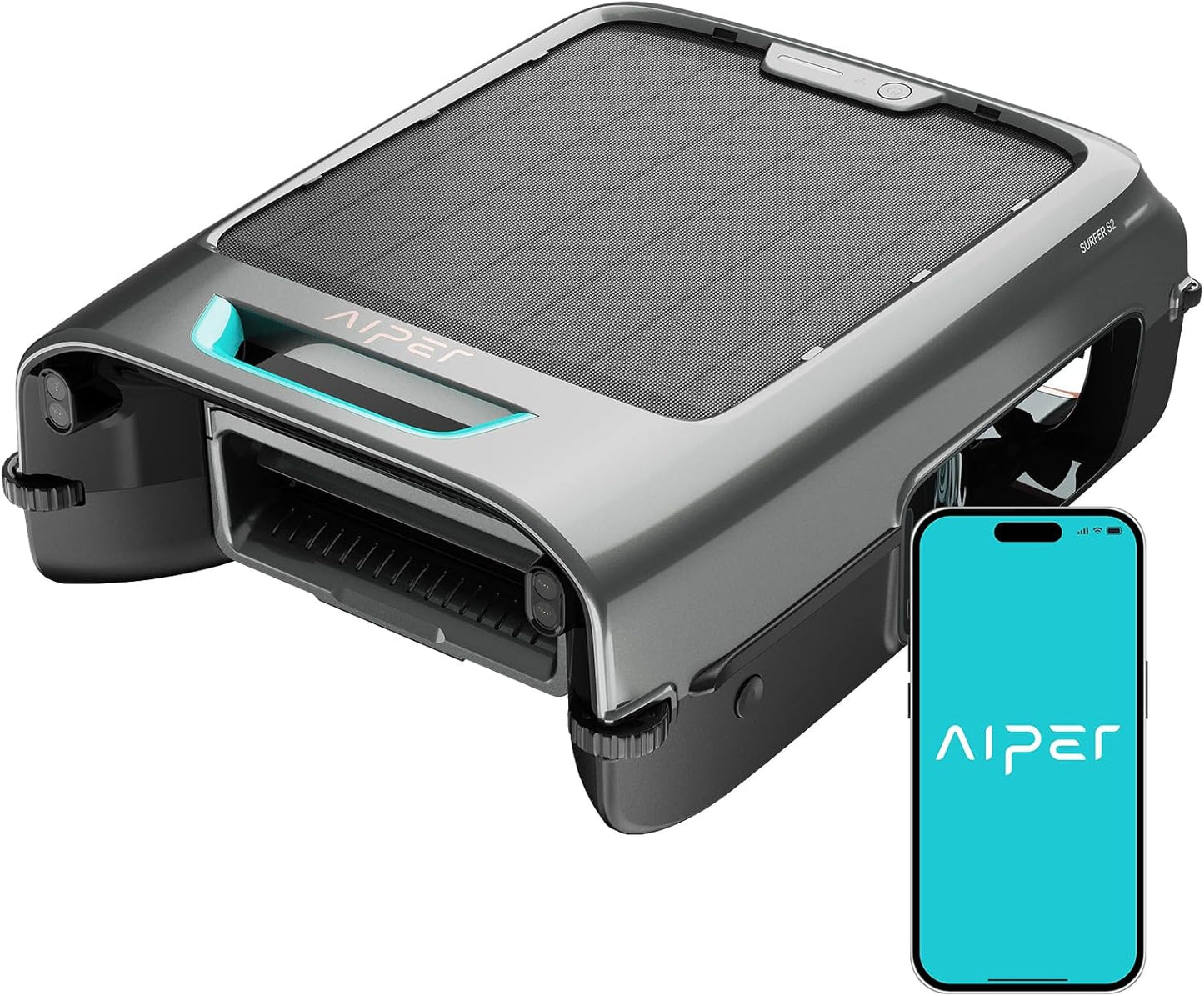 AIPER EcoSurfer S2 150-micron DebrisGuard anti-leak filter basket detail