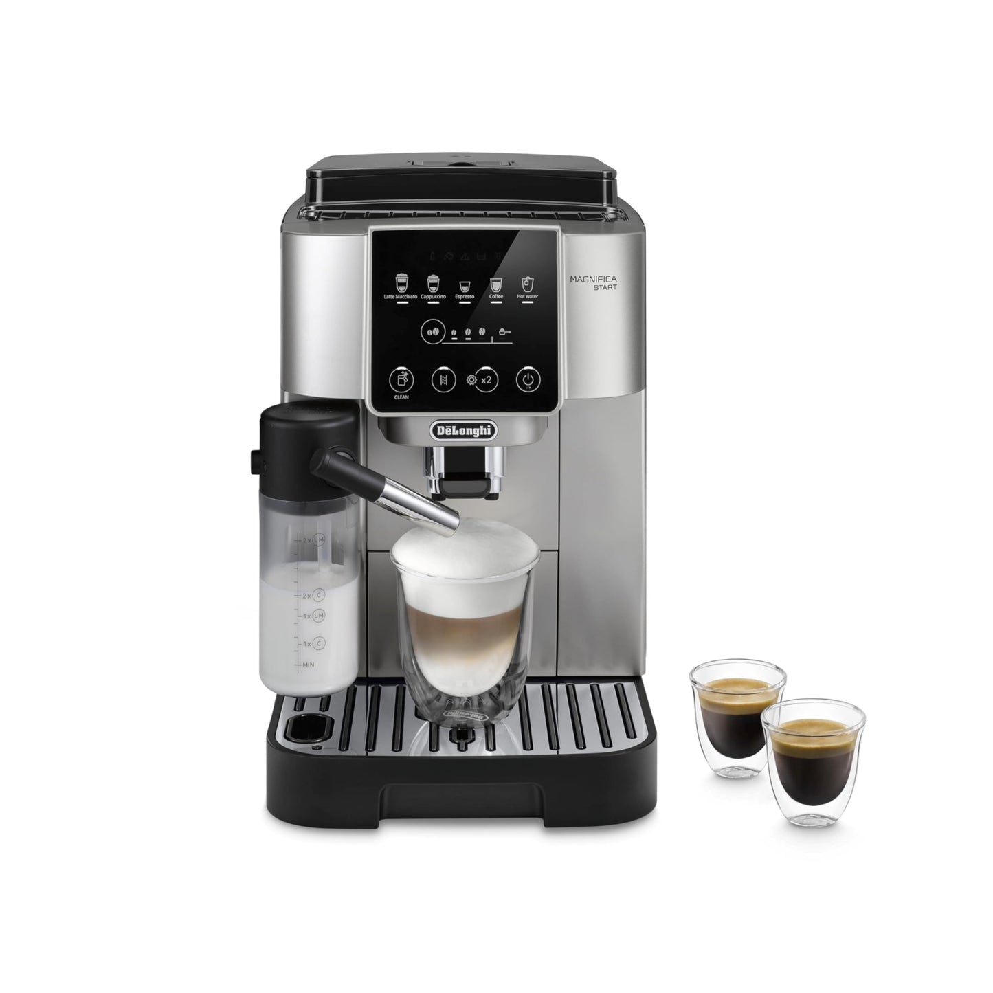 De'Longhi Magnifica Evo Automatic Espresso Machine, Milk Frother, Silver | #1 Worldwide Espresso Machine Maker, 7 One-Touch Recipes, Frother, Built-In Grinder, Craft Personalized Signature Drink