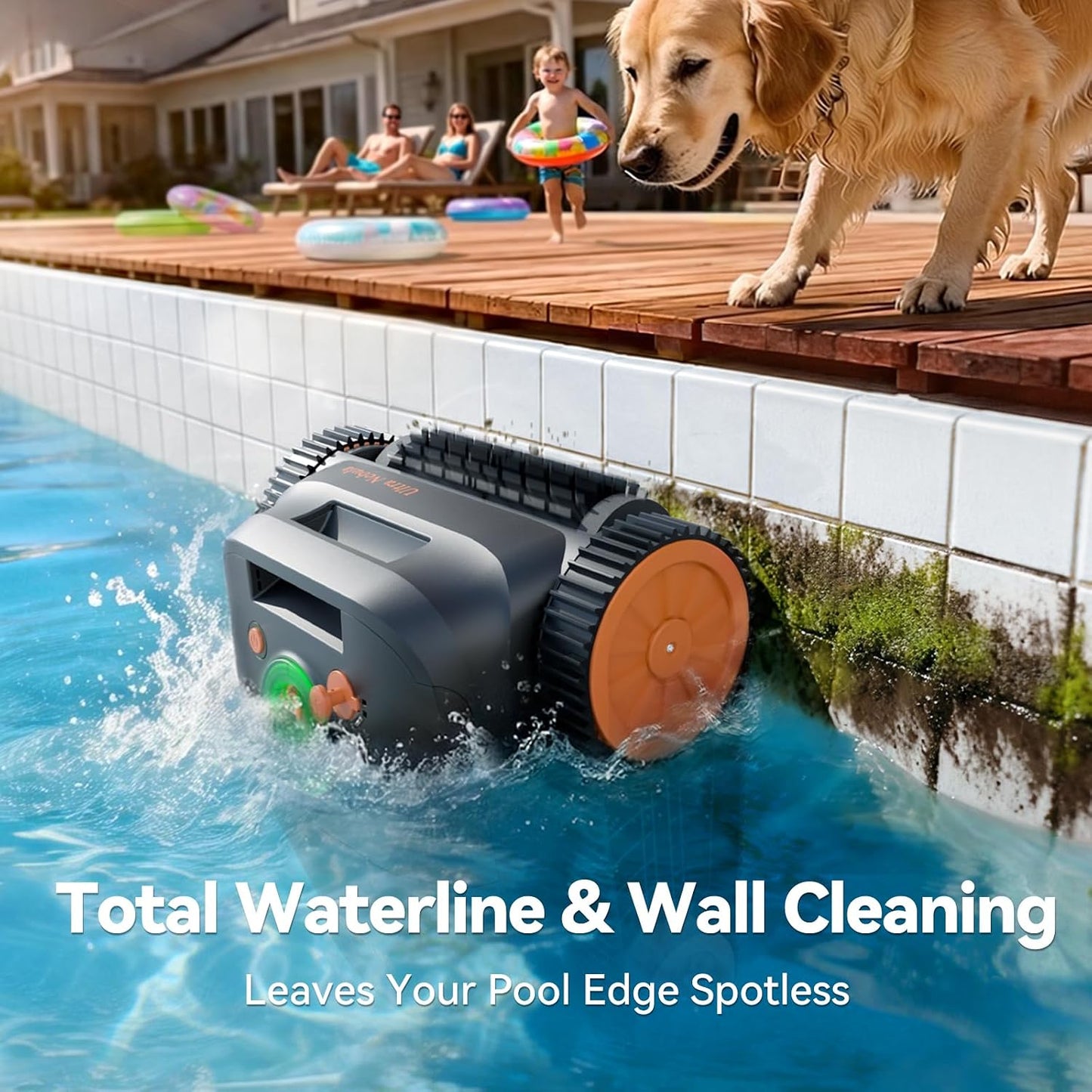 Ultra Nebula patented smart directional return parking at pool wall