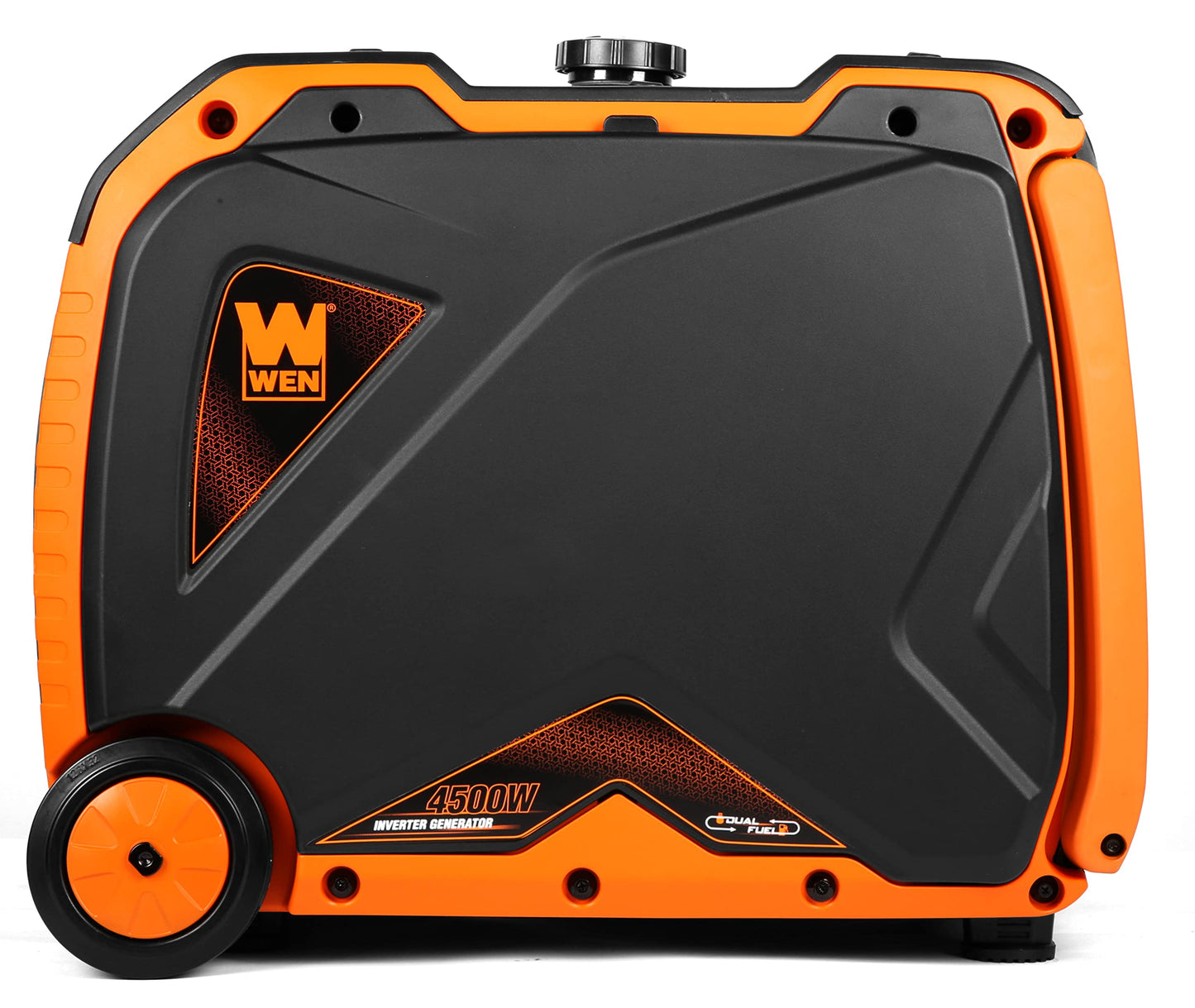 WEN 6800-Watt Dual Fuel RV-Ready Electric Start Portable Inverter Generator with Fuel Shut Off and CO Watchdog for Electric Vehicle Backup (DF680iX)