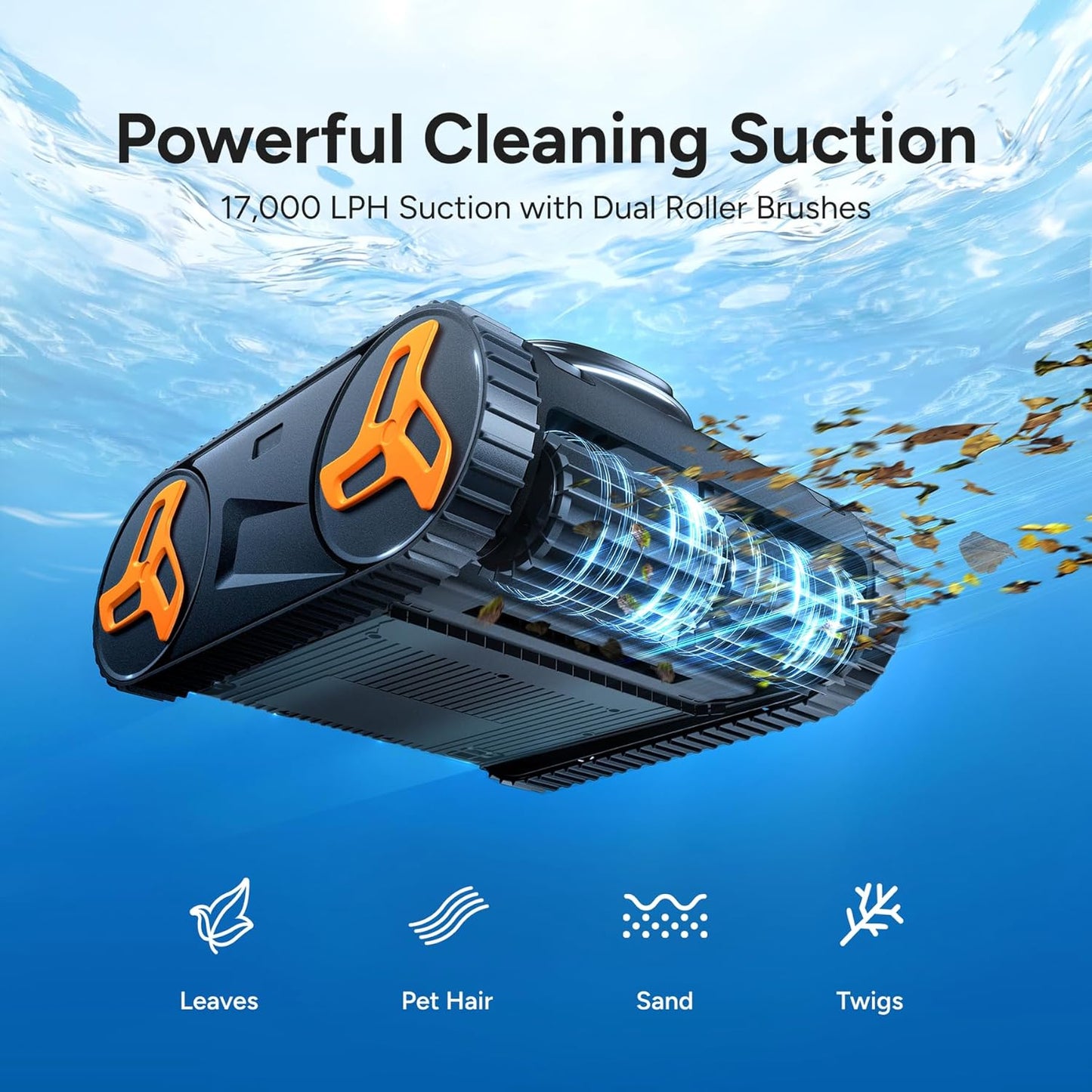 iGarden KN Series green LED floor-only cleaning mode active