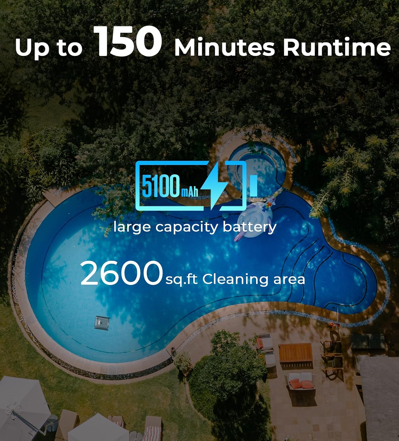 EZIOOV U8 pool robot ultrasonic sensor navigation system diagram