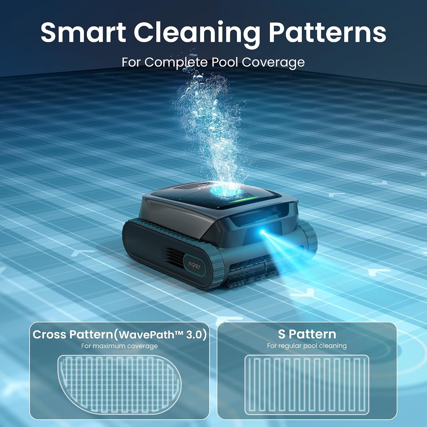 Aiper Scuba S3 robotic pool vacuum app control scheduling on smartphone