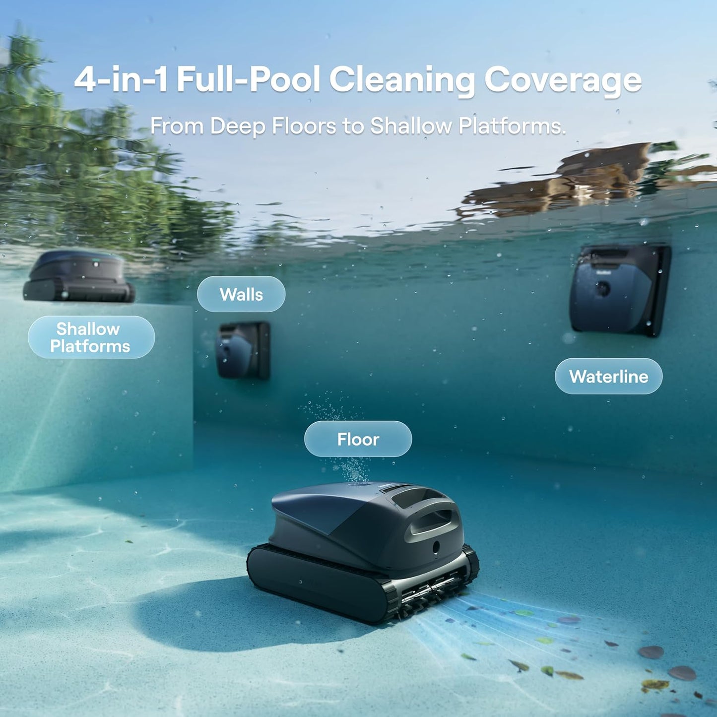 Beatbot Sora 10 saltwater compatible pool cleaner specification chart