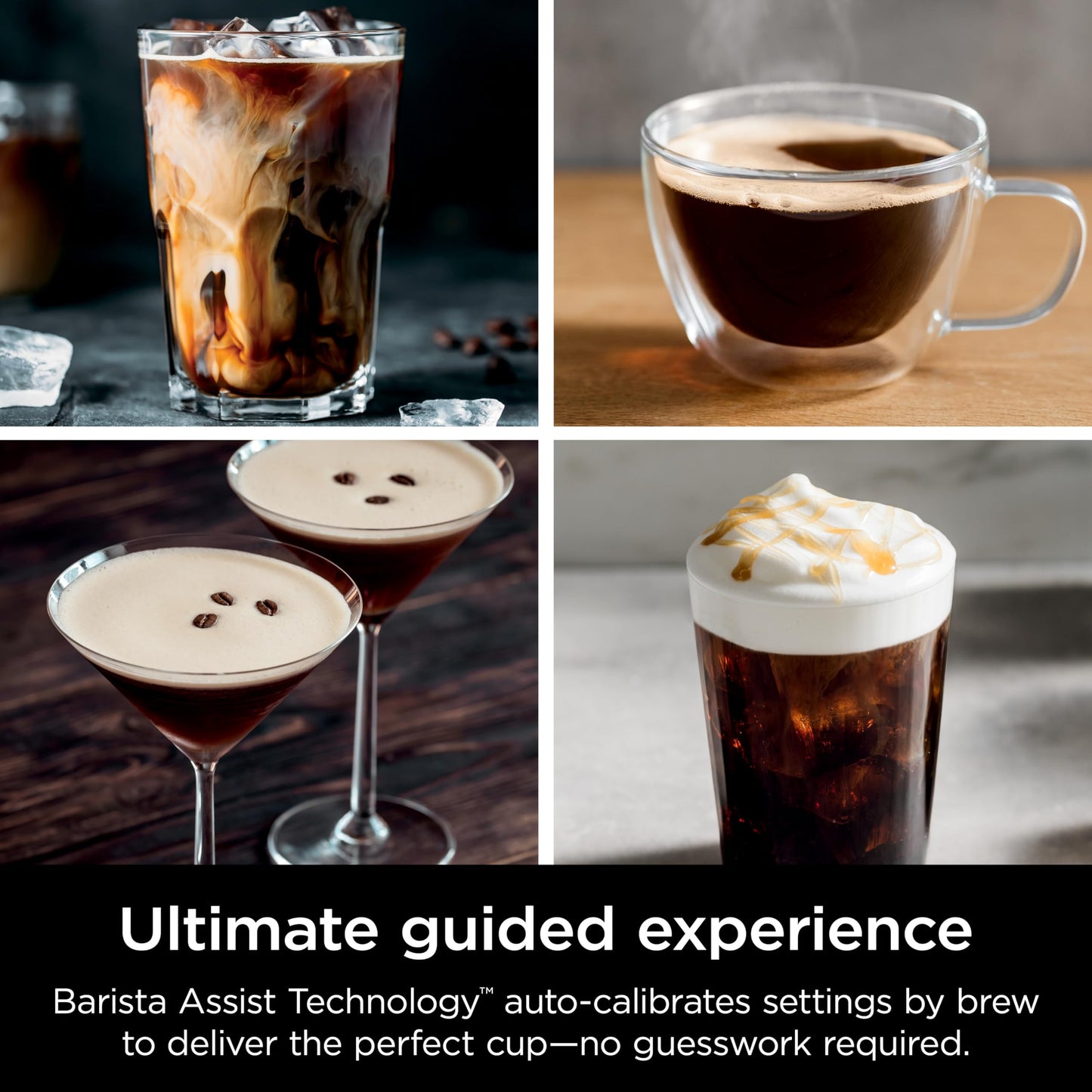 Ninja Luxe Café Premier 3-in-1 Espresso Machine, Drip Coffee, & Cold Brew | Built-in Grinder, Hands-Free Milk Frother, and Assisted Tamper for Cappuccinos & Lattes, Stainless Steel, ES601