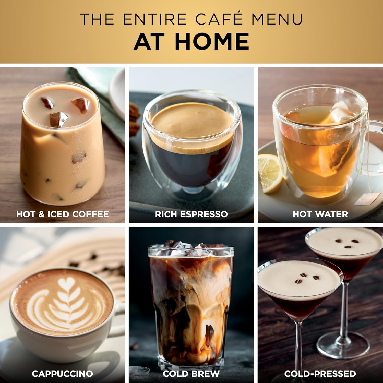 Ninja Luxe Café Pro Series, Espresso, Cold Brew, Hot Water, ES701 | Drip Coffee, Integrated Tamper, Built-in Grinder, Hands-Free Frother for Cappuccinos, Lattes, Americanos, Dairy or Non-Dairy
