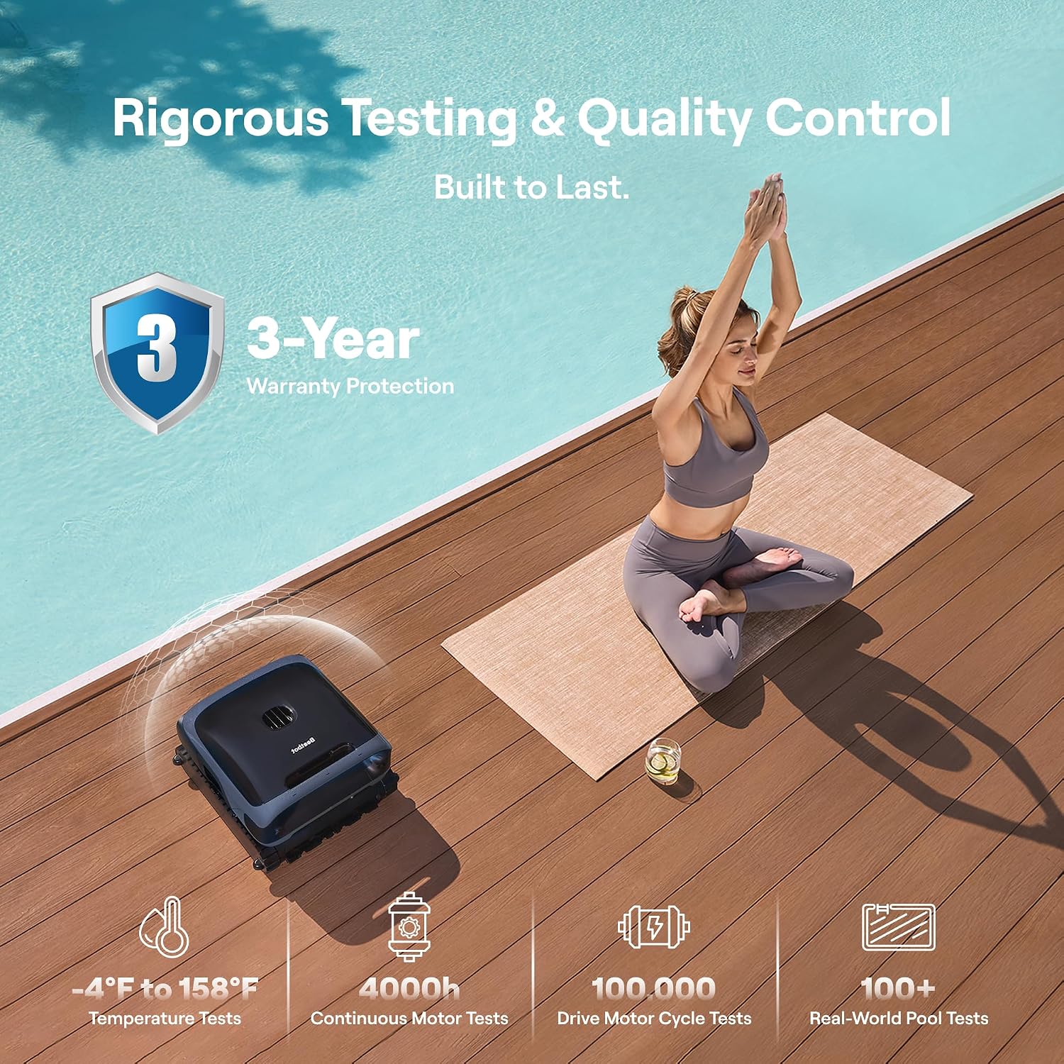 Beatbot Sora 70 pool vacuum cleaning 3200 square feet inground pool