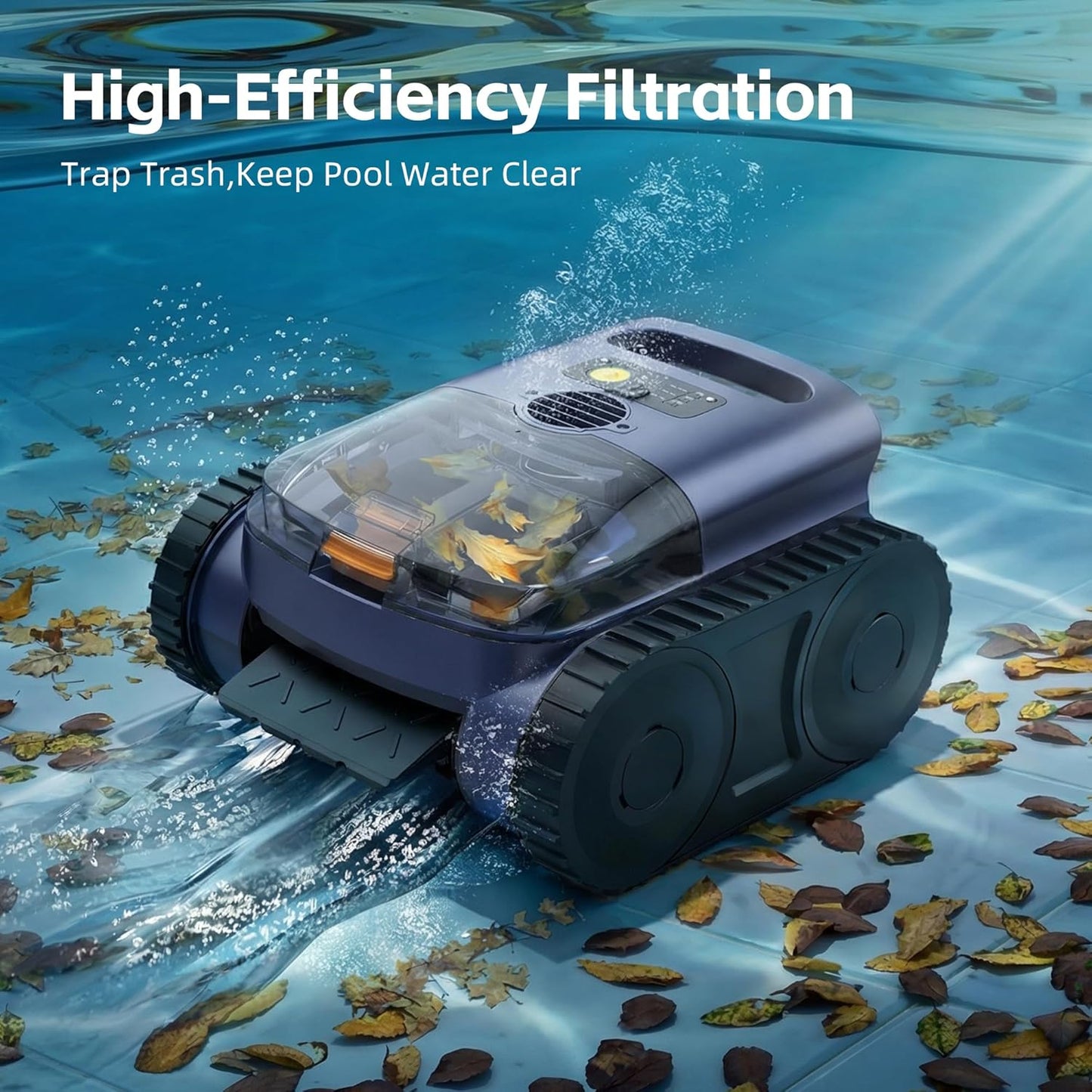 ABNEMEN self-parking feature returning to pool edge when battery is low
