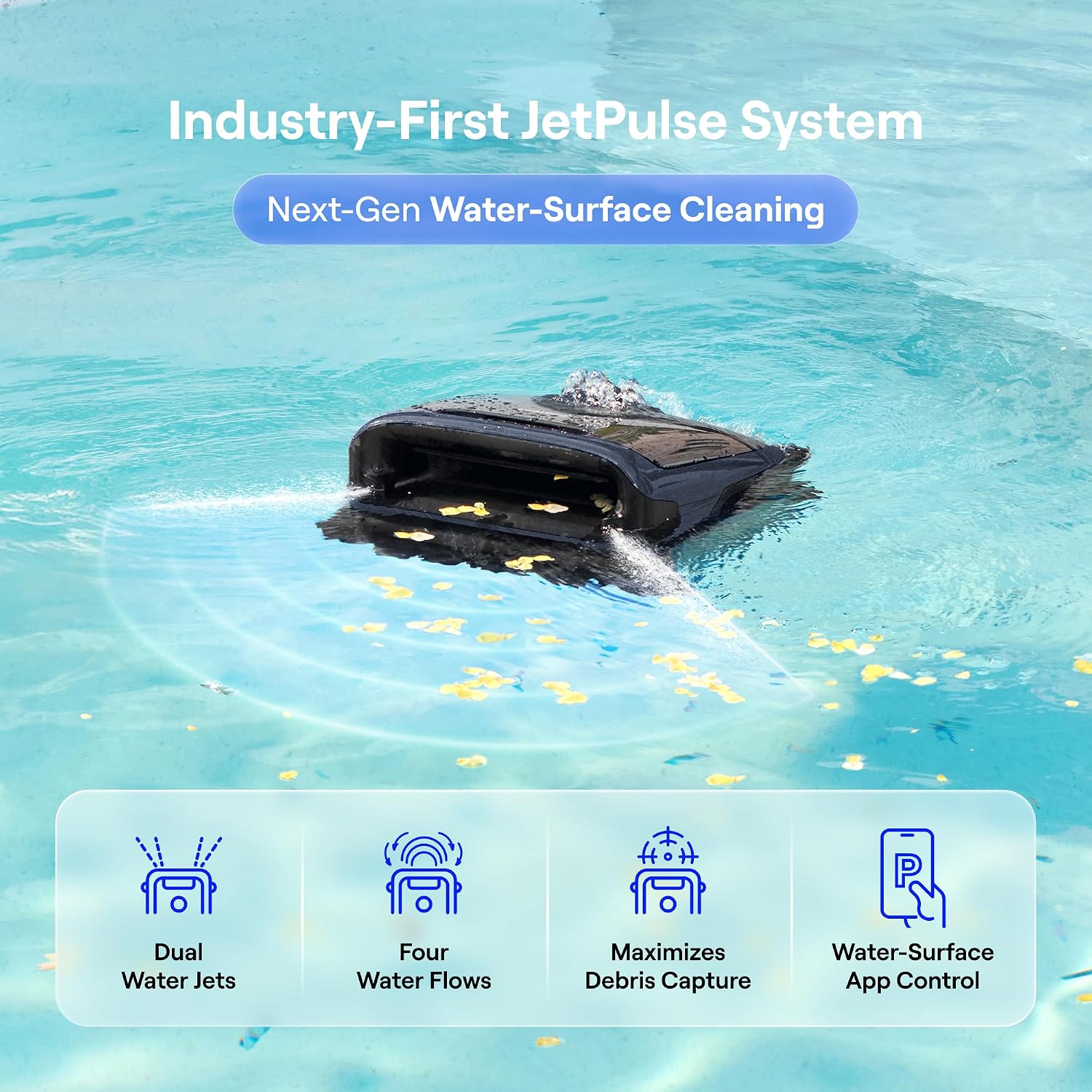 Beatbot Sora 70 HydroBalance 6800 GPH suction capturing pool floor debris