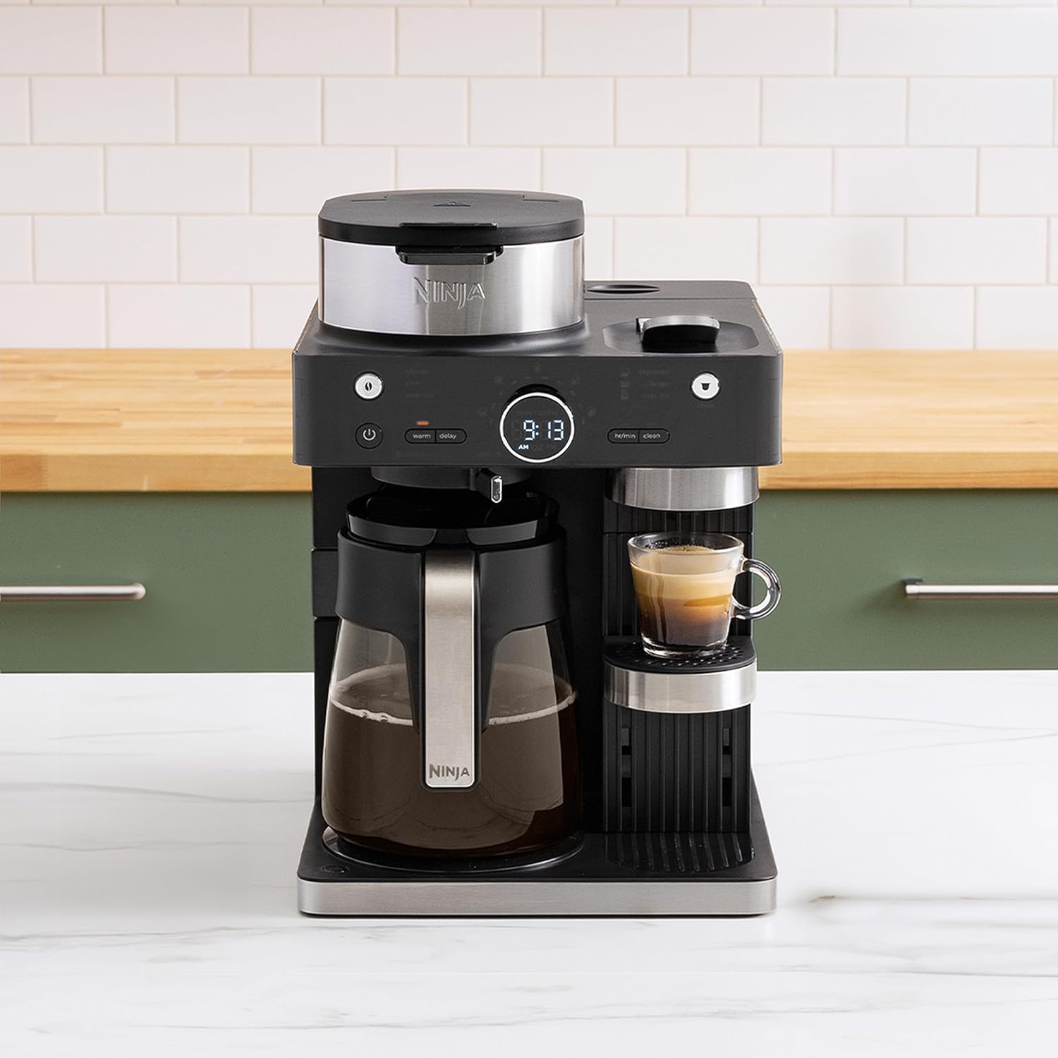 Ninja Espresso & Coffee Maker, Nespresso Capsule Compatible, Black, CFN601 | Barista System, 3 Espresso Brew Styles, Single-Serve Coffee, Built-in Frother, Espresso, Cappuccino & Latte Maker